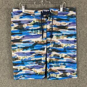 Prana Swim Trunks‎ Men's Size 36 Shorts Abstract Multicolor UPF 50+ Adults